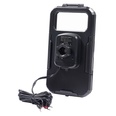 Interphone Ucom 3 Universal Bluetooth Intercom Single + Bike It Pro 2.0 Waterproof Phone Mount and Wireless Fast Charger Kit Bundle